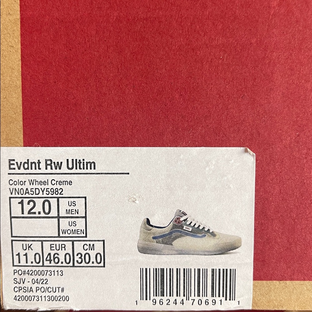 Vans Men’s Evdnt Rw Ultim
Color Wheel Creme
VN0A5DY5982
sneakers - Picture 16 of 16